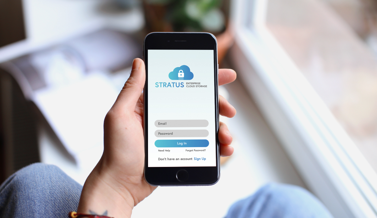 Stratus Cloud Storage App Design